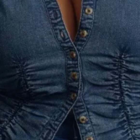 Brand New Pilcro Long-Sleeve Ruched Top - Picture 9 of 10